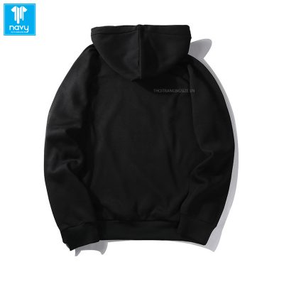 Áo khoác nỉ nam big size màu đen mã BS1026