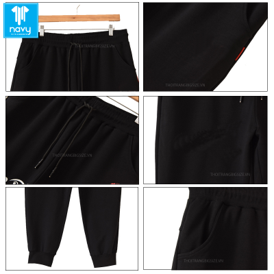 Quần Thun Jogger Nam Béo Họa Tiết Mã BS1599