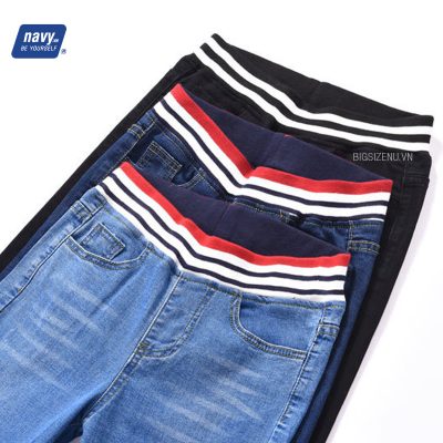 QUẦN JEAN THUN DÀI BIG SIZE NỮ BSN308