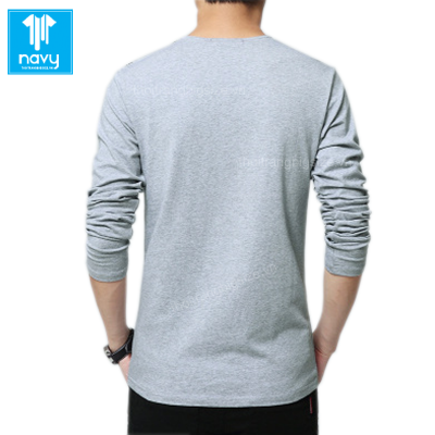 Quần Áo Nam Big Size Tay Dài Cổ Tim Navy Mã BS1783