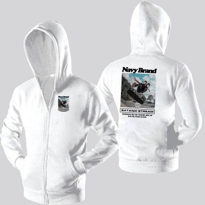 Hoodie Zip Ngoại Cỡ Navy HZ007D