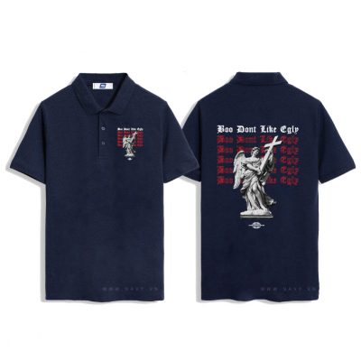Áo Thun Cổ Trụ Big Size Nam Navy BST123X