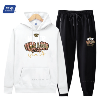 Bộ Nỉ Big Size Thu Đông Navy BSX1161HD