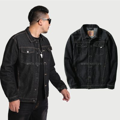 Áo Khoác Jean Big Size Cho Nam Ngoại Cở Navy Mã BS1683