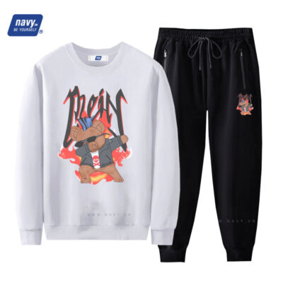 Set Sweater Big Size Navy BSX1169WD