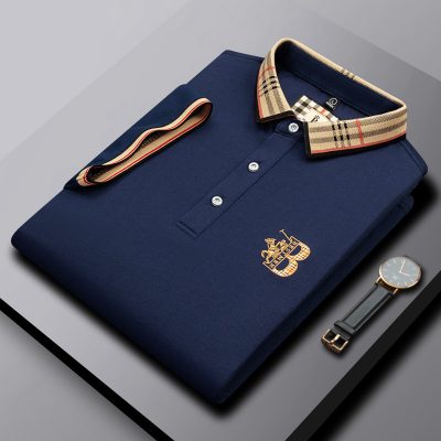 Áo Thun Cổ Bẻ Size To Nam Navy BS2180