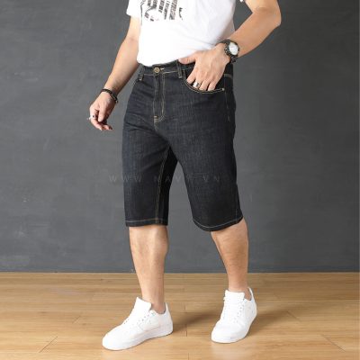 Quần Short Jean Nam Béo Navy BS2197