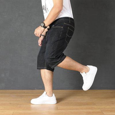 Quần Short Jean Nam Béo Navy BS2197