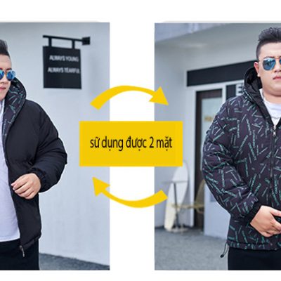 Áo Phao Size To Sử Dụng Được 2 Mặt Navy BS2212