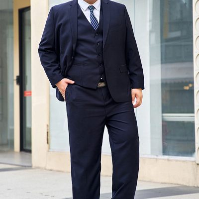 Bộ Vest Big Size Nam Đen Navy BS2233