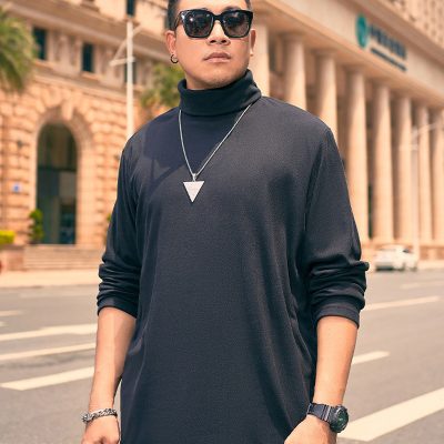 Áo Khoác Giữ Nhiệt Big Size Áo Cổ Lọ Đa Năng Navy BS2278