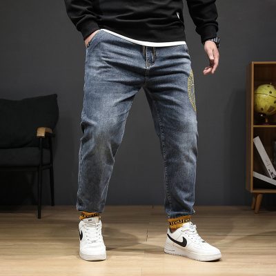 Quần Bò Jogger Big Size Cao Cấp Navy BS2351
