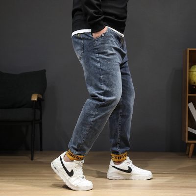 Quần Bò Jogger Big Size Cao Cấp Navy BS2351