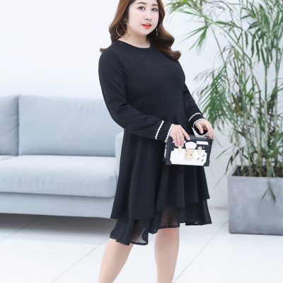 Áo Đầm Big Size Navy BSN456