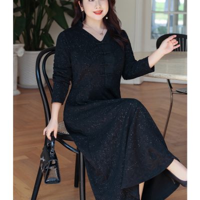 Váy Đầm Cho Người Mập Navy BSN432