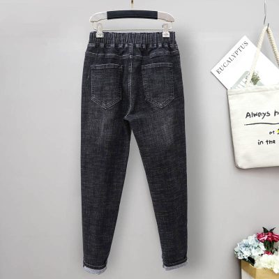Quần bò big size nữ Từ 45kg-150kg Navy BSN430