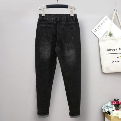 Quần Jeans Big Size Nữ Từ 45kg-150kg Navy BSN428
