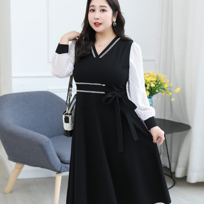 Váy Đầm Cho Người Mập Navy BSN434