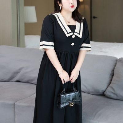 Váy Đầm Big Size Đến 140kg Navy BSN442