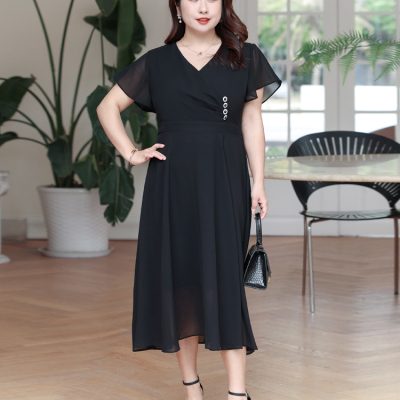 Váy Đầm Big Size Đến 140kg Navy BSN441