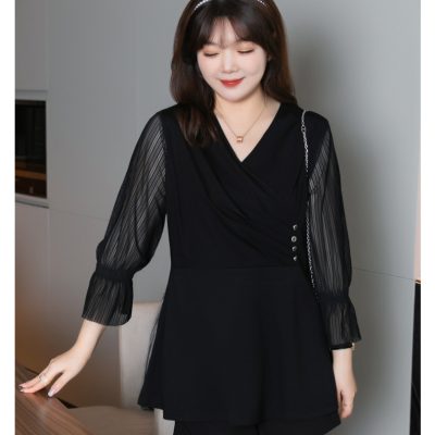 Áo Kiểu Big Size Nữ Navy BSN417