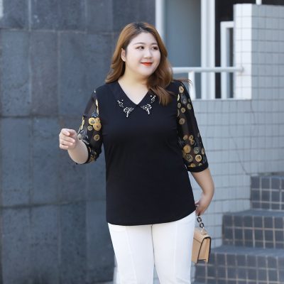 Áo Kiểu Ngoại Cỡ Nữ Navy BSN408