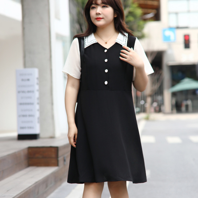 Váy Đầm Ngoại Cỡ Navy BSN412