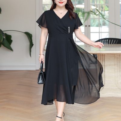 Váy Đầm Big Size Đến 140kg Navy BSN441