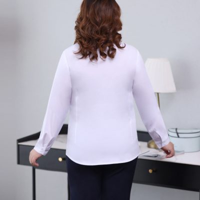 Áo Sơ Mi Big Size Nữ Tay Dài Navy BSN419