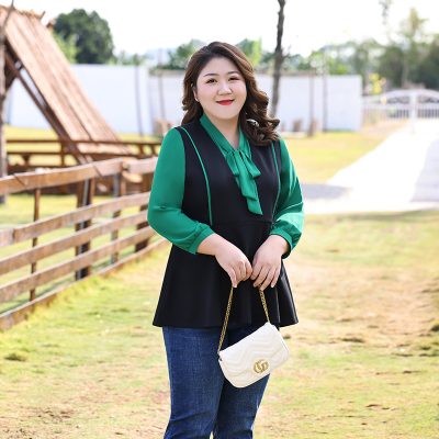 Áo Kiểu Ngoại Cỡ Nữ Navy BSN410