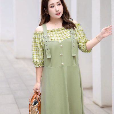 Áo Đầm Big Size Navy BSN458