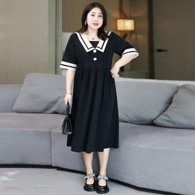 Váy Đầm Big Size Đến 140kg Navy BSN442