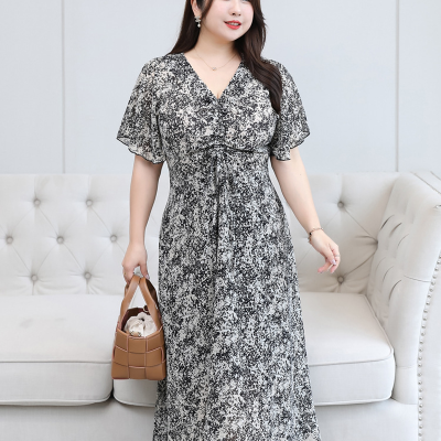 Váy Đầm Ngoại Cỡ Navy BSN440