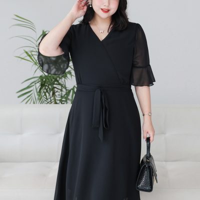 Áo Đầm Size To Đến 140kg Navy BSN452