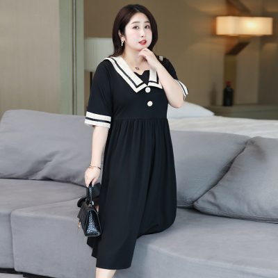 Váy Đầm Big Size Đến 140kg Navy BSN442