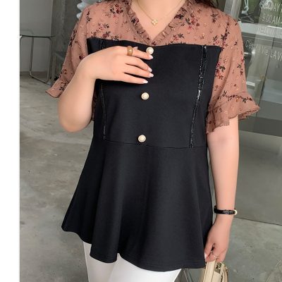 Áo Kiểu Big Size Nữ Navy BSN416