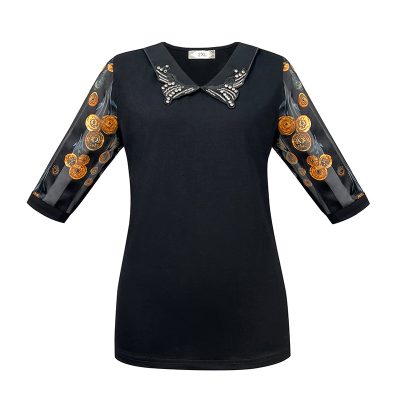 Áo Kiểu Ngoại Cỡ Nữ Navy BSN408