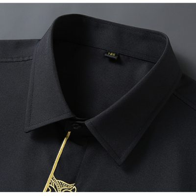 Áo Sơ Mi Big Size Họa Tiết Navy BS2409