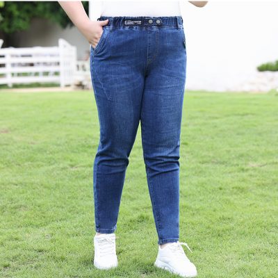 Quần jeans big size nữ từ 52kg-100kg Navy BSN400