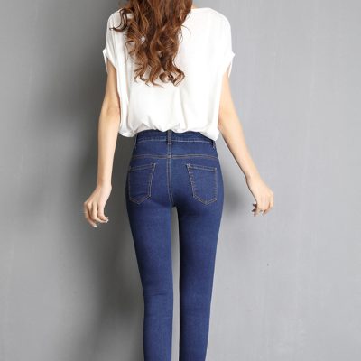 Quần jeans big size nữ Từ 45kg-100kg Navy BSN489