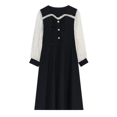 Váy Đầm Ngoại Cỡ Navy BSN438