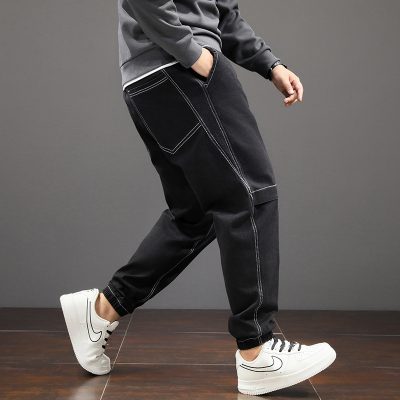 Quần Jeans Jogger Big Size Cao Cấp Navy BS2346
