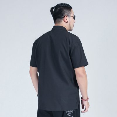 Áo Sơ Mi Nam Tay Ngắn Cài Nút Big Size Navy BS2455