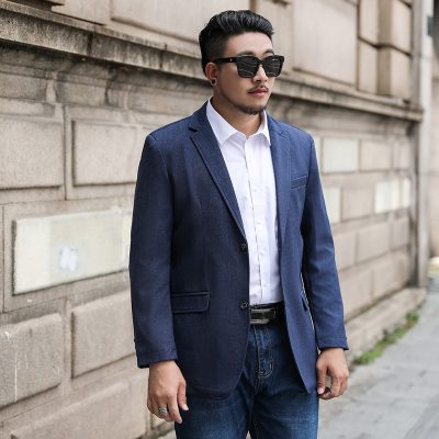 Áo blazer big size nam Navy BS2521