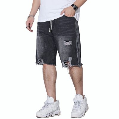 Quần Short Jeans Big Size Lưng Thun Navy BS2559