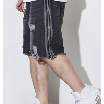 Quần Short Jeans Big Size Lưng Thun Navy BS2559