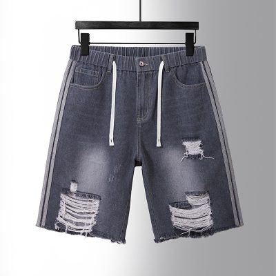 Quần Short Jeans Big Size Lưng Thun Navy BS2559