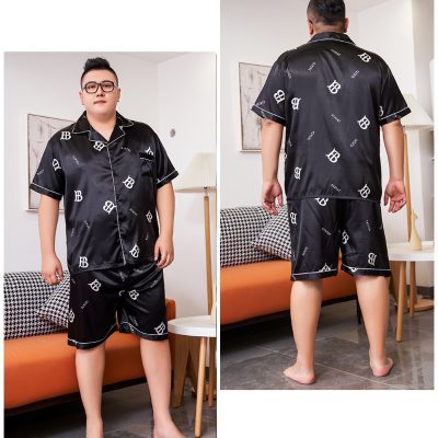 Bộ quần áo lụa big size nam Navy BS2555