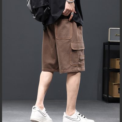 Quần Short Jeans Big Size Lưng Thun Navy BS2635