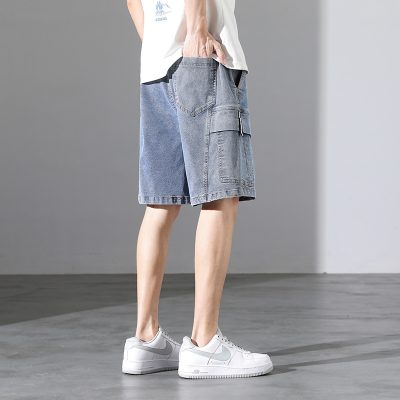 Quần Đùi Jeans Nam Ngoại Cỡ Navy BS2617